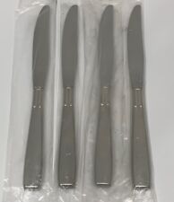 Oneida Satin Accent Stainless Flatware (4) Hollow Knives 8 7/8" Never been used