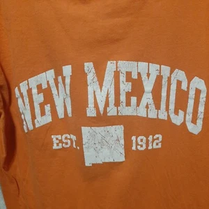 NEW MEXICO EST 1912 Orange T Shirt Short Sleeve Small - Picture 1 of 3