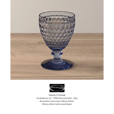 Villeroy & Boch - Boston Coloured - White Wine Glass - Blue Color - Image 1 of 3
