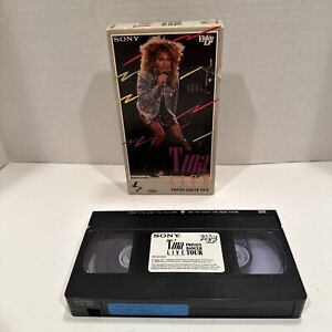 Tina Turner Live Private Dancer Tour VHS Tape David Bowie Bryan Adams 1985 Video