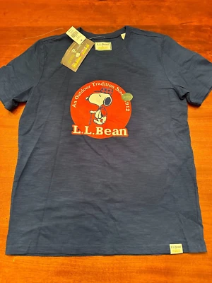 NUEVO CON ETIQUETAS L.L.BEAN X Todd Snyder Colab PEANUTS Snoopy Camiseta Niños L 14-16 Mujer pequeña Foto 1 de 4