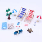  Doll House Micro Landscape Plastic Child Wood Beach Chair Trim Mini Stuff