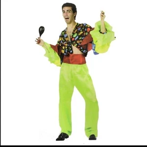 Mens Spanish Rumba Rio Carnival Flamenco Dancer Fancy Dress Party Costume - Picture 1 of 1