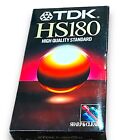 Tdk New Factory Sealed Blank Hs180 Vhs Video Tape. 3 Hours Each. High Quality.
