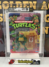 TMNT Action Figure MichaelAngelo AFA 70 Factory Sealed 1988 Playmates Series 1