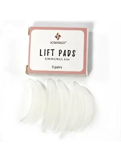 Pastiglie in silicone lifting ciglia onda 5 paia nelle taglie S M M1 M2 L Iconsign - Foto 1 di 2