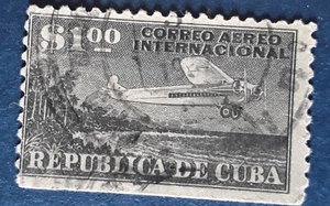 ANTILLAS-CARIBBEAN-isla de cb-1931 edifil n.262 sello suelto usado- AVIACION. - Imagen 1 de 1