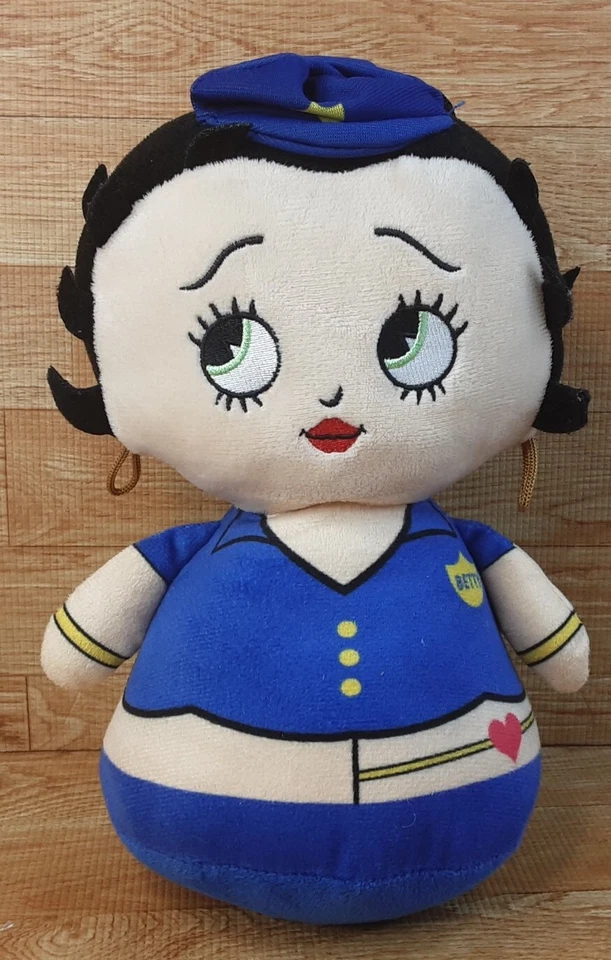 Betty Boop Police 10" Kellytoy 2017 Stuffed Bean Bag Plush Doll - Image 1 of 4