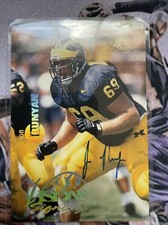 1996 Classic Visions Signings Jon Runyan On Card Rookie Auto - Mint RC SP !