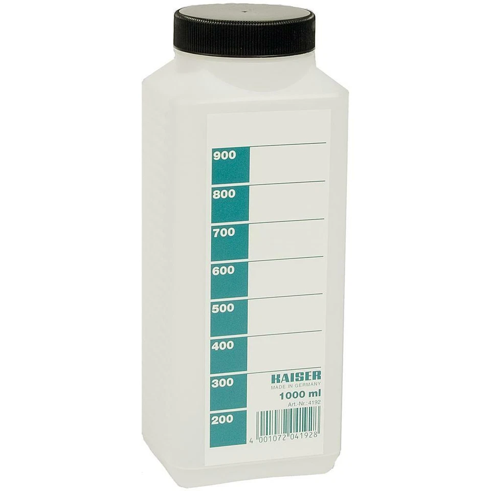 Kaiser 4192 - Bottiglia 1 litro - 1000ml - per prodotti chimici camera oscura