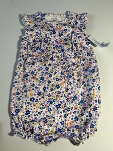 Carters Baby Girl Knit Floral Short Outfit Size 18 M NWT - Picture 1 of 5