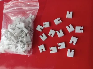 NUEVO 10x BLANCO Mini Micro Cabezal 2.54mm 0.1" Derivaciones Placa de Circuito Saltador EE. UU. - Imagen 1 de 1