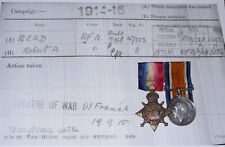 1914-15 STAR AND BRITISH WAR MEDAL - To Royal Field Artillery + Details