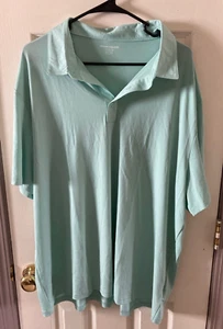 Amazon Essentials Men’s Polo Golf Shirt Mint Green XXL Polyester - Picture 1 of 5