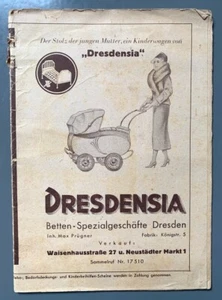 c1930 DRESDA GERMANIA CATALOGO PASSEGGINO BAMBINO LETTO MATERASSI DIVANO Dresdensia - Foto 1 di 6