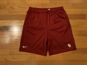 New M Nike Oklahoma Sooners Dri-Fit Mesh Crimson Red On Field Shorts AR6899-613 - Picture 1 of 9
