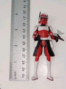  "Figura de acción Hasbro Star Wars The Clone Wars Clone Commander Fox 3,75"" 2011" - Imagen 1 de 8
