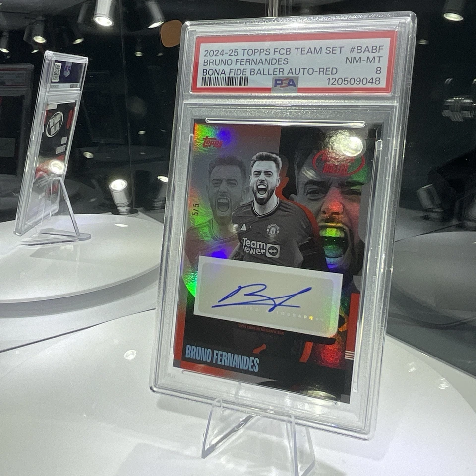 /5 Bruno Fernandez, Bona Fide Baller Auto, 2024/25 Topps Manchester United, PSA8 - Image 1 of 3