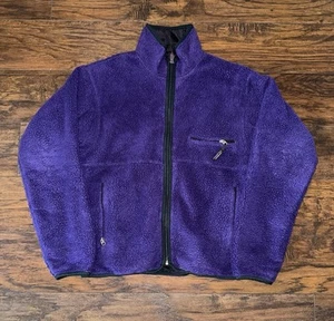 1993 Vintage Patagonia Reversible Pile Glissade Cardigan, Color: Eggplant Size M - Picture 1 of 4