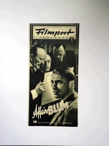 Affaire Blum - Gisela Trowe - Filmpost Programm - FP ungelocht (4/22) - Picture 1 of 1