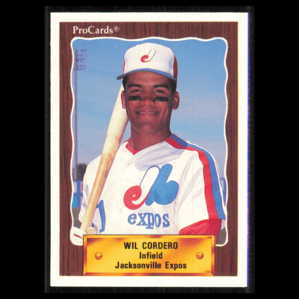 Wil Cordero #1381 1990 ProCards Jacksonville Expos Baseball Card MLB NM - Image 1 of 3