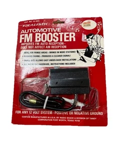 VTG Realistic Automotive FM BOOSTER 12-1873 Accessory Part Audio Radioshack Old - Bild 1 von 4