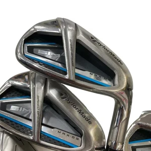 TaylorMade SIM MAX OS Iron Set 6-9,Pw 5pc Flex Stiff TENSEI BLUE TM60 Graphite - Picture 1 of 7