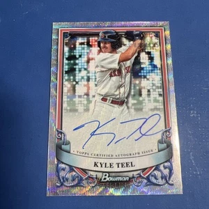 2024 Bowman Sterling Kyle Teel Prospect refractor automático #99/125 Medias Rojas - Imagen 1 de 2