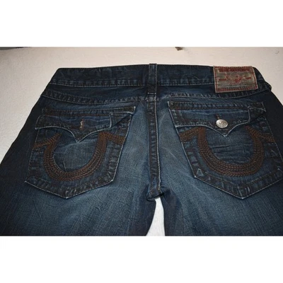 Vintage True Religion Jeans Mens Size 38 x 30 Rainbow Ricky Baggy Loose Fit Y2K - Image 1 of 4