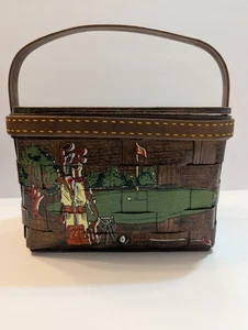 VTG Caro Nan Golf Basket Purse The Little Shop Around The Corner - Picture 1 of 24