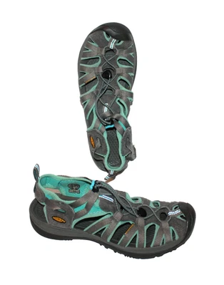 Keen Sandals Womens Size 9 Newport H2 Gray & Aqua Closed Toe Water Sandal - Image 1 of 4