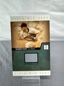 Kazuhiro Sasaki 2003 Flair SWEET Swatch Oversize Game Worn Jersey Relic 057/150 - Picture 1 of 20