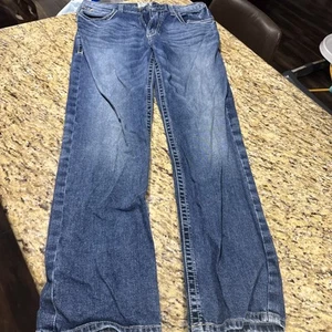 Pantalones de mezclilla Ariat para hombre 34x34 M2 relajados corte bota vaquero Western Cassidy Owens - Imagen 1 de 11