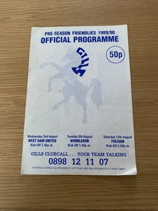 Gillingham V West Ham, Wimbledon, Fulham Friendly - Picture 1 of 1
