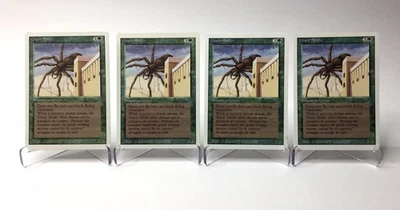 (4) Magic: The Gathering Giant Spider MTG Vintage 1994 Revised Edition MP - Image 1 of 2
