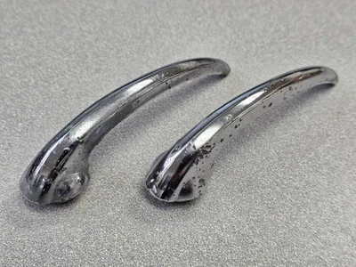 PAIR USED ORIGINAL GENUINE PORSCHE 356 A B C SC CHROME INTERIOR DOOR HANDLES #10 - Image 1 of 4