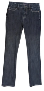 NYDJ not your daughters jeans blue denim size 10 straight pockets zip button - Picture 1 of 6