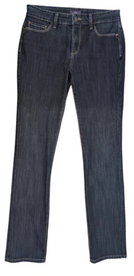 NYDJ not your daughters jeans blue denim size 10 straight pockets zip button - Image 1 of 4