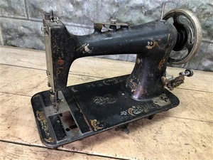 Antiker Tret Nähmaschinenkopf, Vintage Handkurbel Nähmaschine A, - Bild 1 von 9