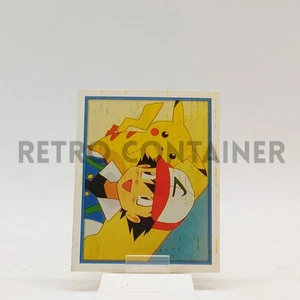 NINTENDO POKEMON MERLIN Sticker Card (2000 Series 2) - 14 - Ash Pikachu - Picture 1 of 2