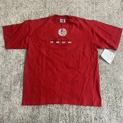 Camiseta De Colección Y2K Cincinatti Reds Para Hombres Grande MLB Majestuosa Gran Tamaño Stock Muerto Foto 1 de 4