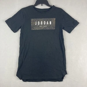 Camisa Air Jordan Juvenil XL Camiseta Gráfica Larga Negra Manga Corta - Imagen 1 de 11