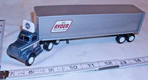 WINROSS WHITE RTL RYDER FREIGHT SEMI TRUCK & TRAILER SET  - Picture 1 of 4