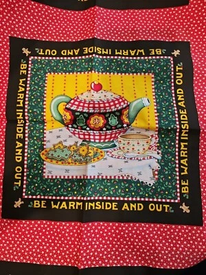 More The Merrier Christmas Fabric Cranston, Mary Engelbreit 16  Cheater Squares  - Image 1 of 3