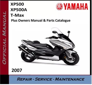 Yamaha XP500 XP500A T-Max TMAX 2007 Service Repair Workshop Manual on USB - Picture 1 of 3