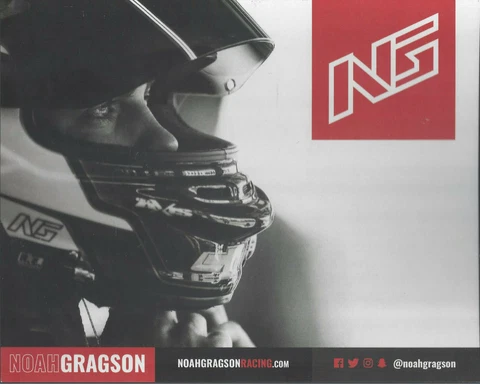 2020 NOAH GRAGSON "JR MOTORSPORTS HEADSHOT DAYTONA" #9 NASCAR XFINITY POSTCARD Cover
