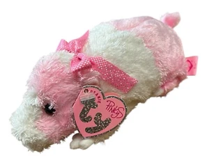 TY Pinkys - ROSA das rosa & weiße Meerschweinchen (6 Zoll) Beanie Baby Spielzeug 2004 - Bild 1 von 4