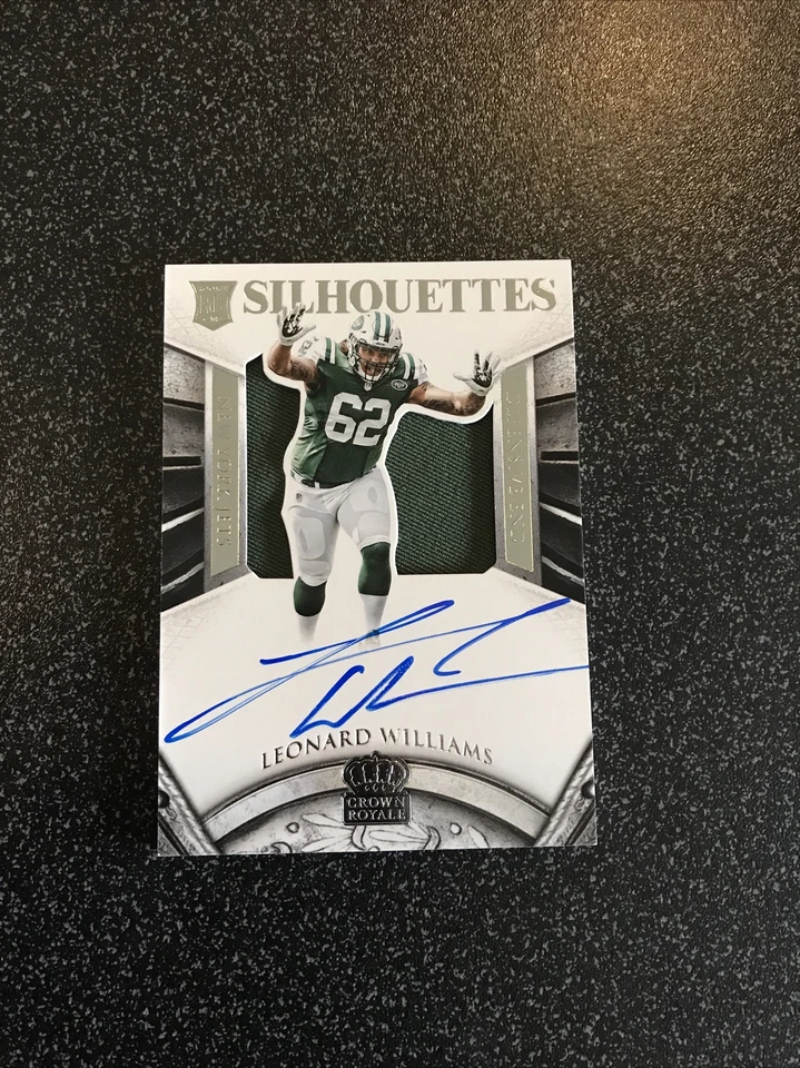 2015 Crown Royale Leonard Williams Silhouettes Rookie RC Jersey Auto #109/299 - Image 1 of 2