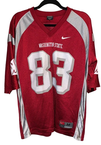 Washington State University WSU Cougars Size M Football Jersey Nike Mens 83 Cover