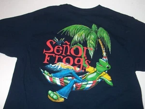 Señor Frogs T SHIRT Green Frog  Size M or small - Picture 1 of 3